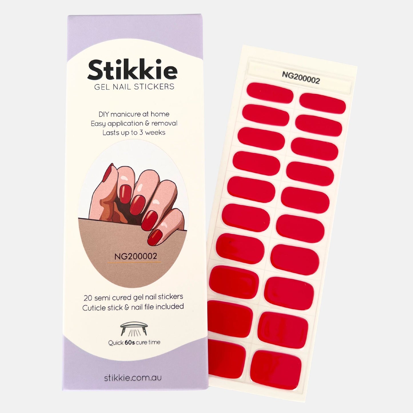 Candy Apple Gel Nail Stickers