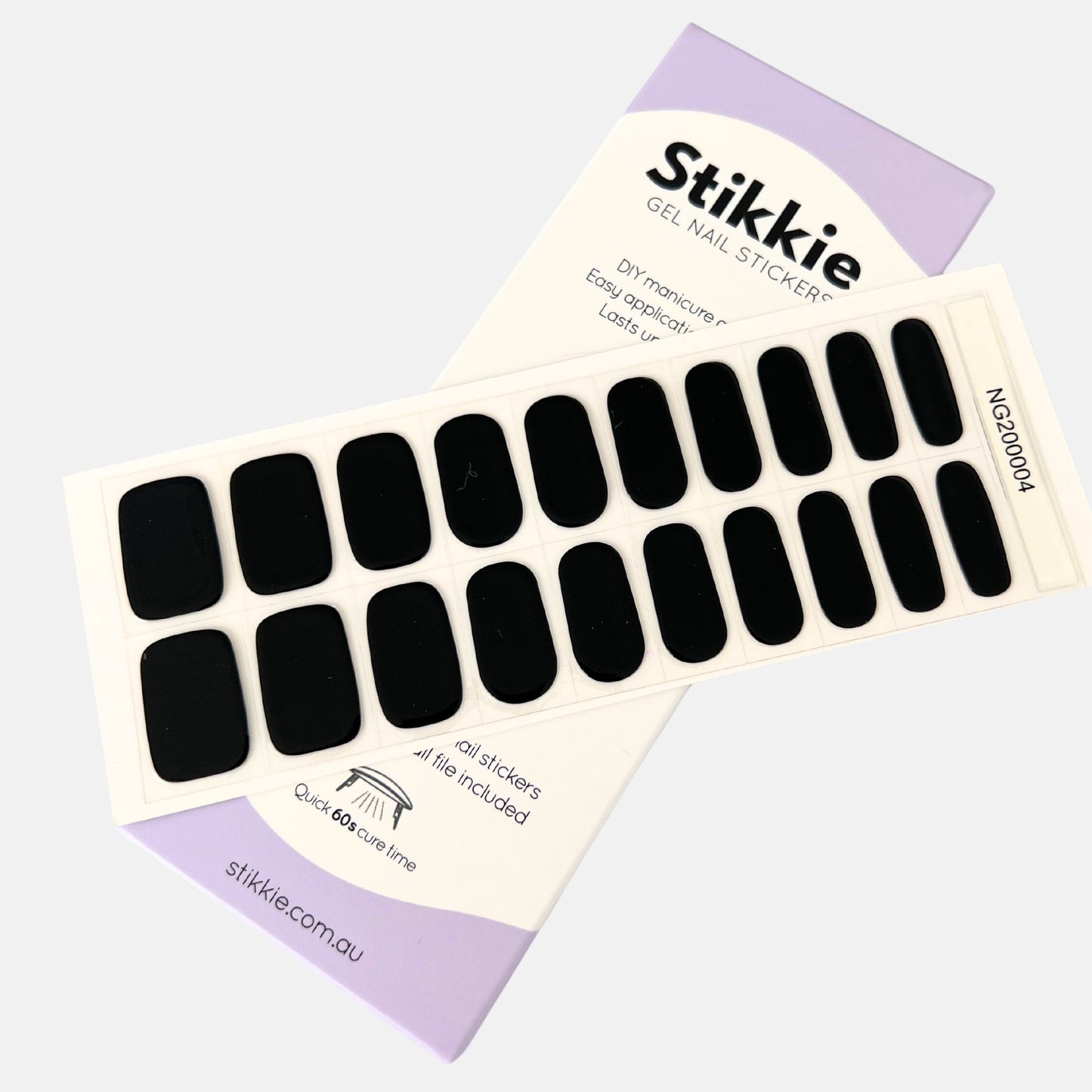 Black Onyx Gel Nail Stickers
