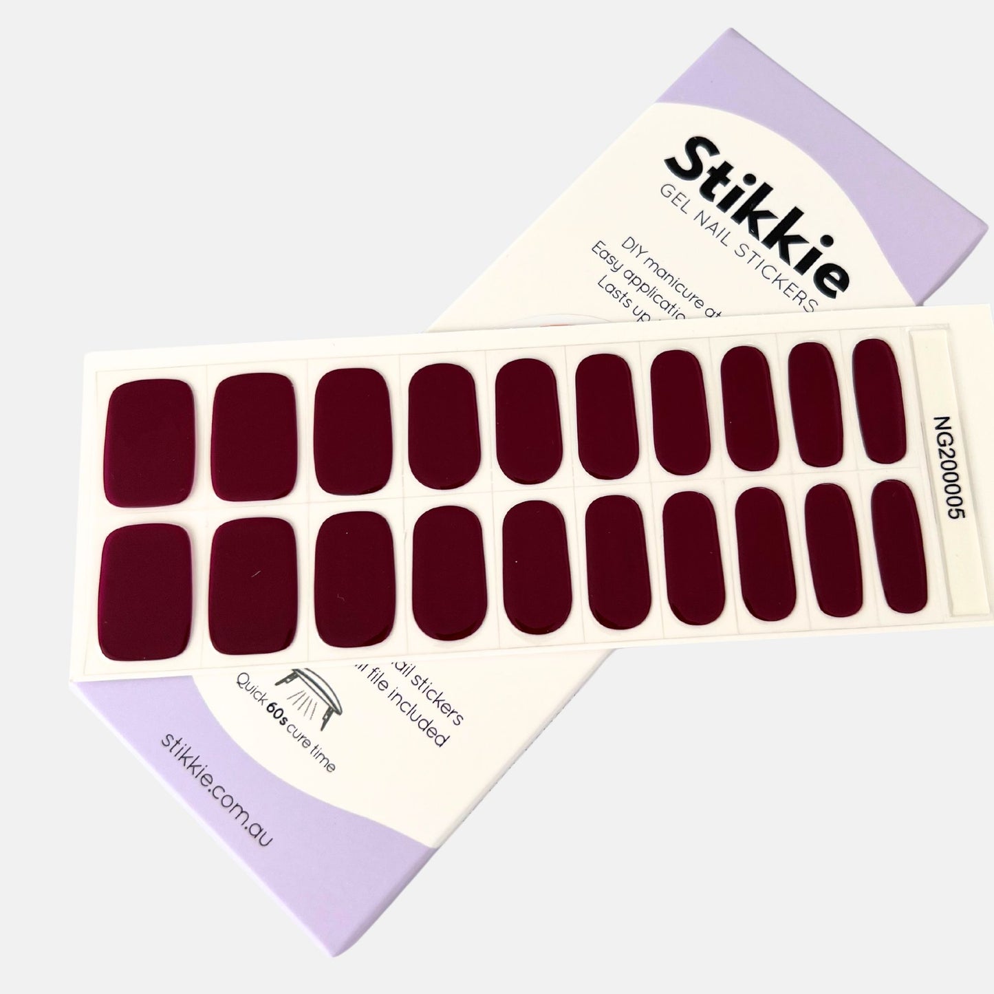 Merlot Magic Gel Nail Stickers