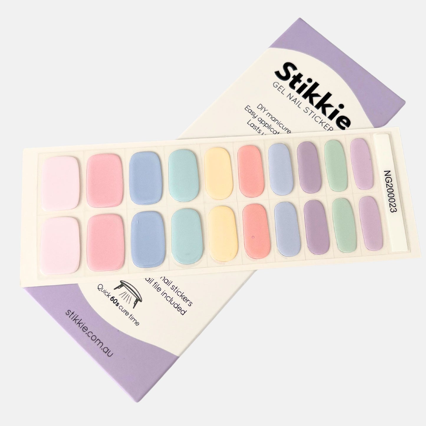 Pastel Prism Gel Nail Stickers