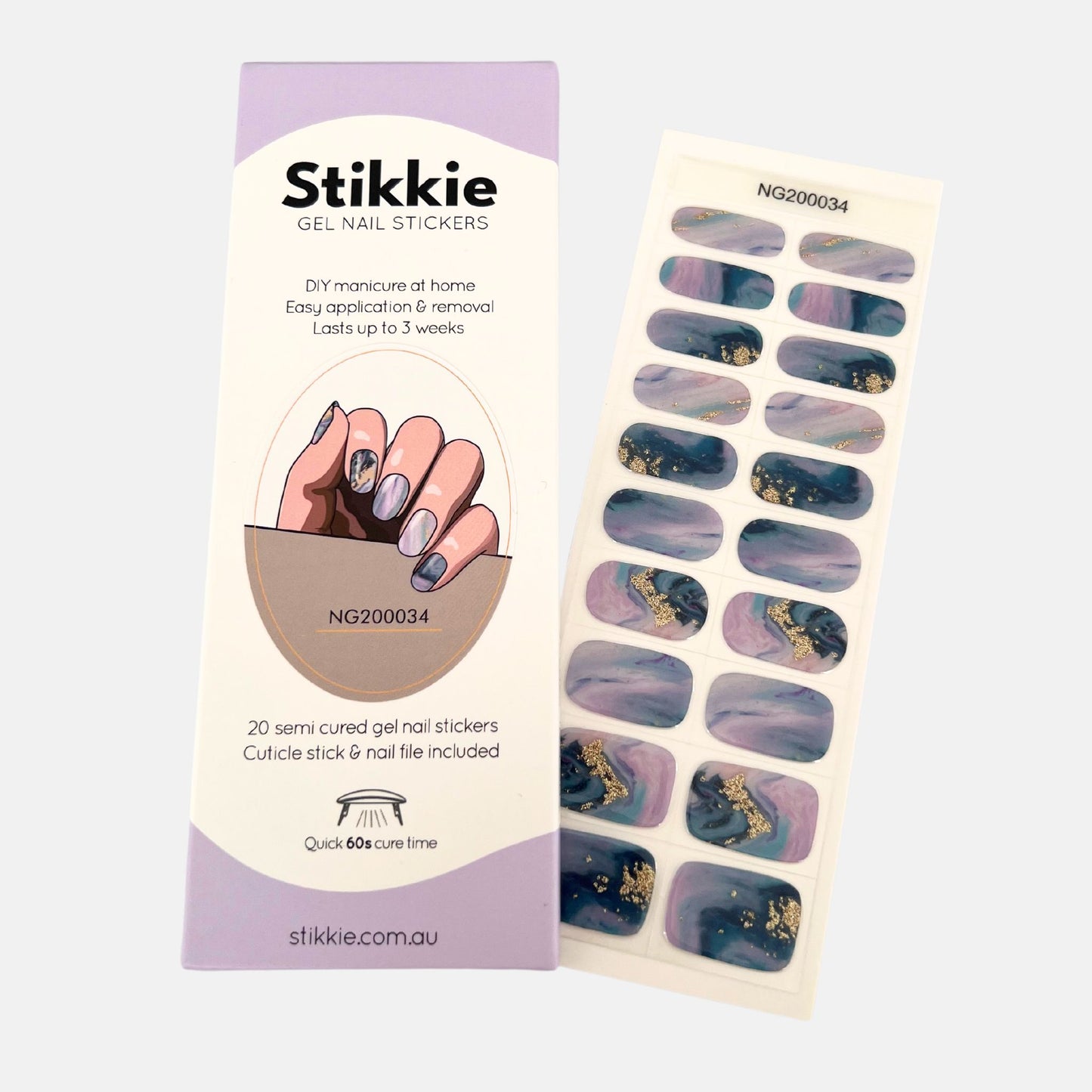Mermaid Tides Gel Nail Stickers