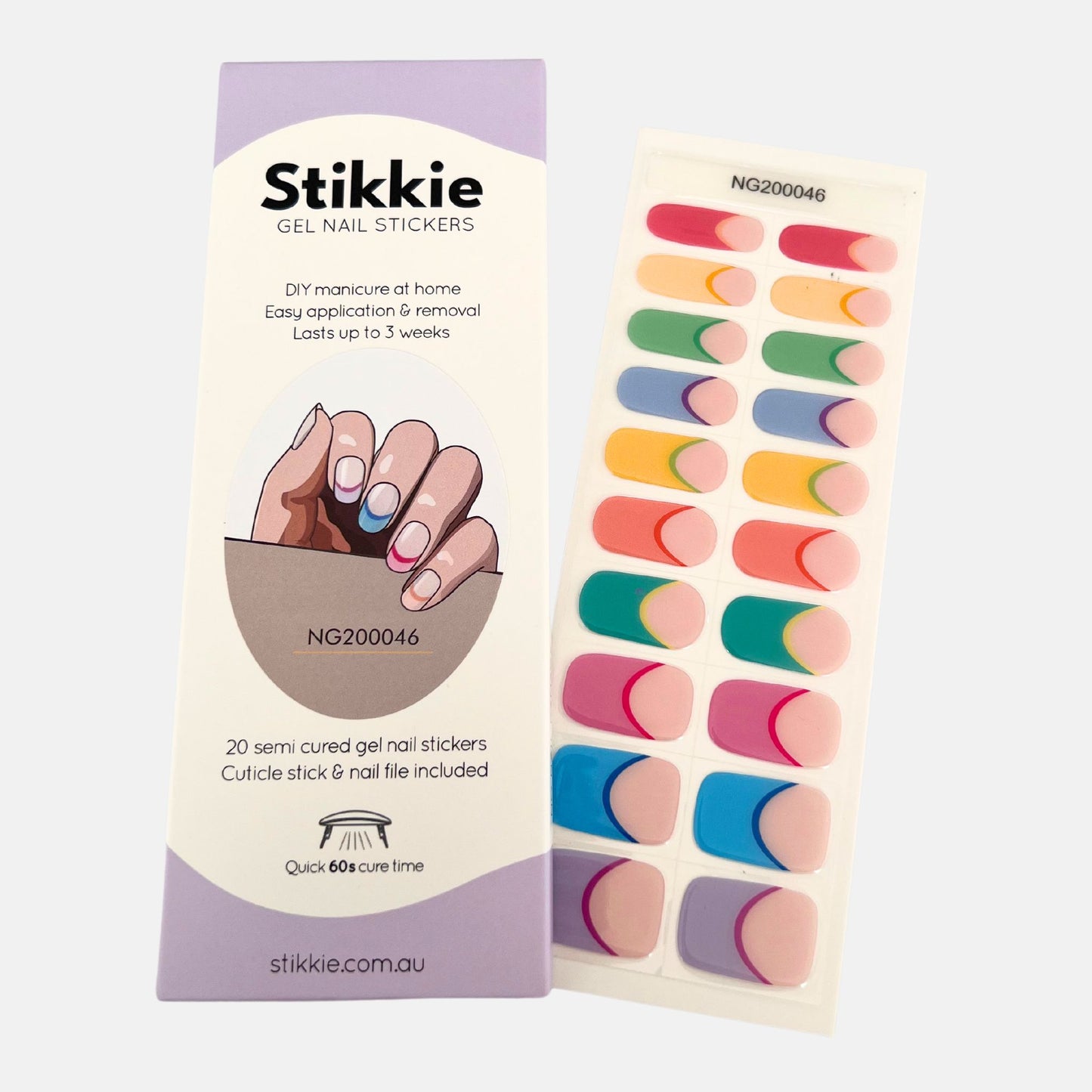 Over the Rainbow Gel Nail Stickers