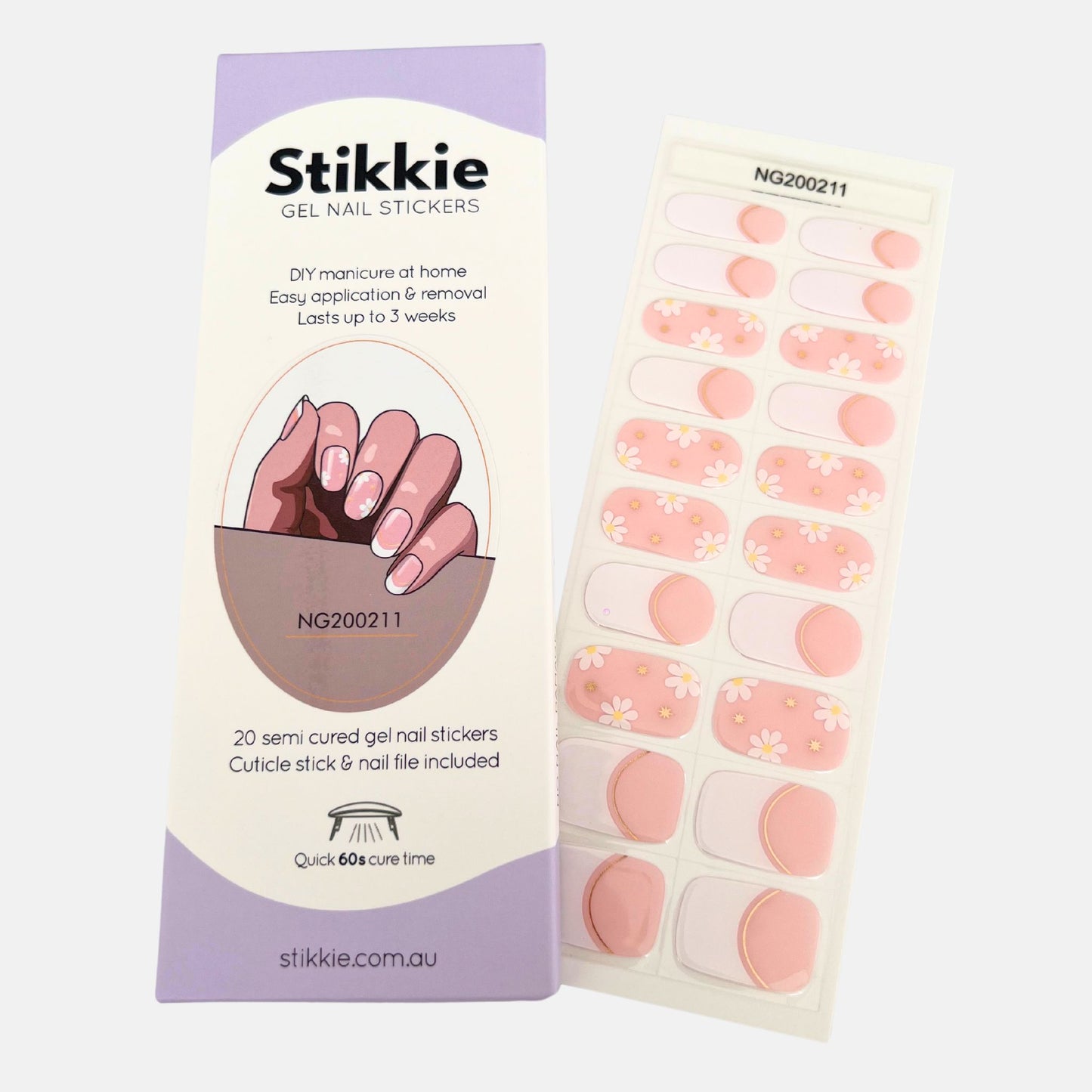 Petal Kiss Gel Nail Stickers