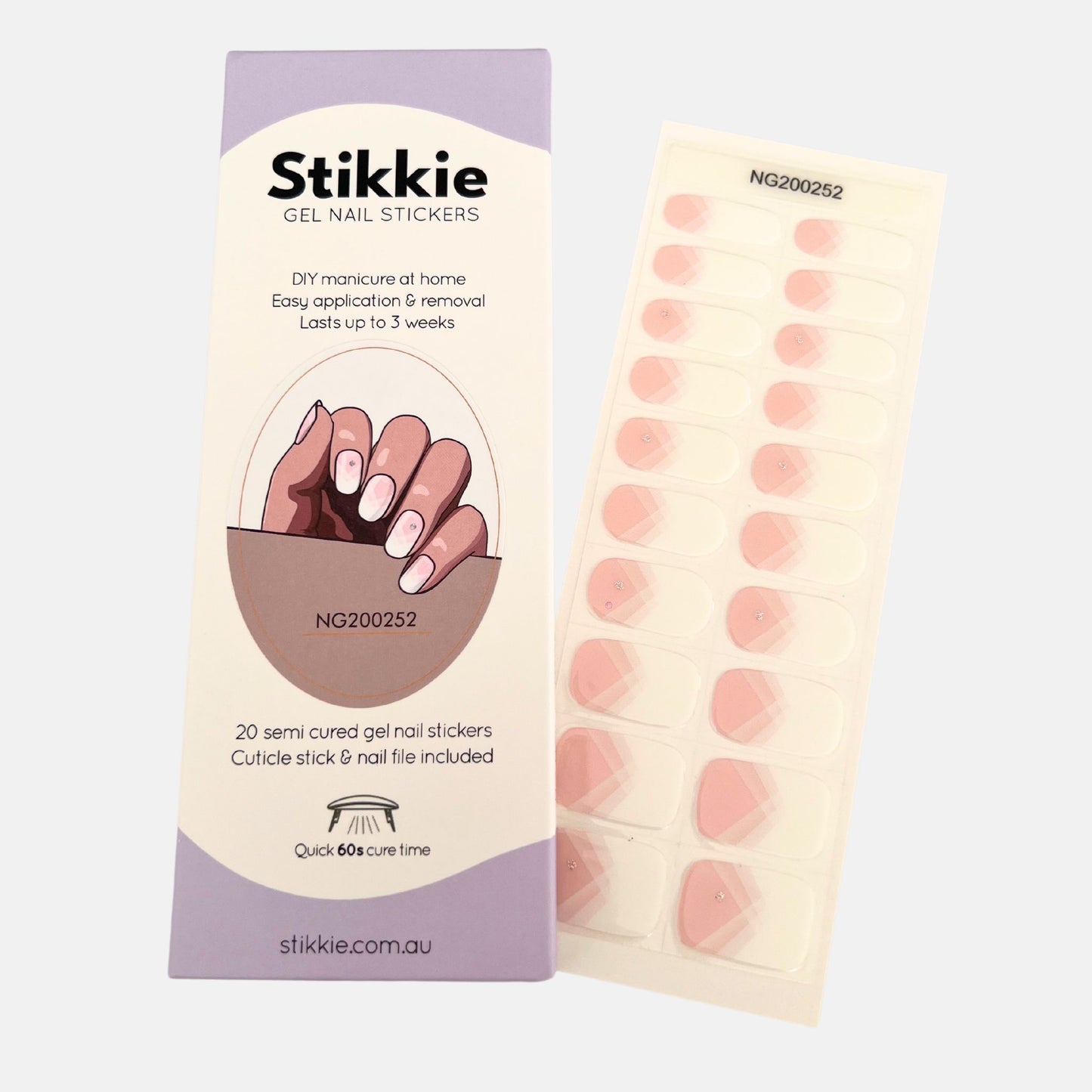 Princess French Gel Nail Stickers