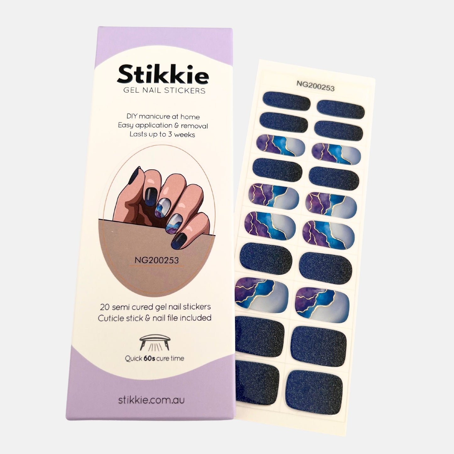 Marble Milkyway Gel Nail Stickers