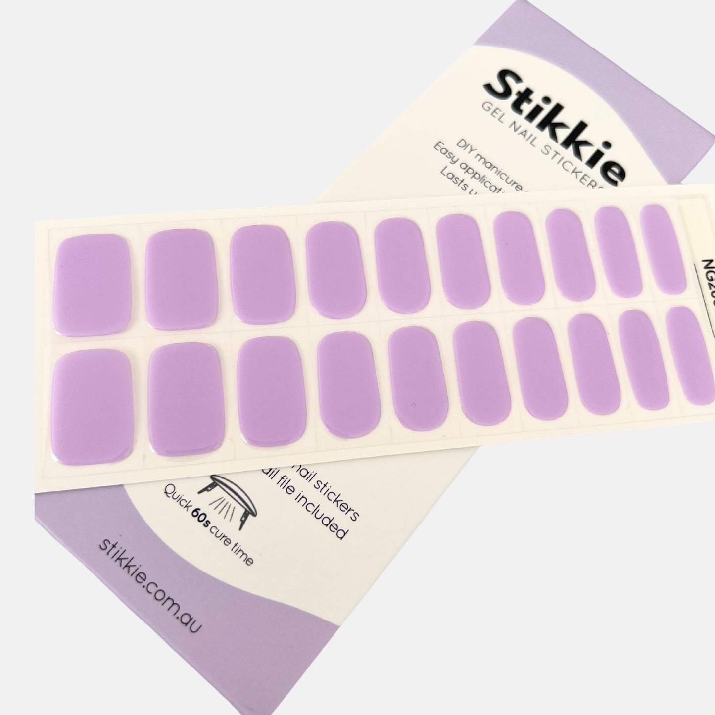 Lavender Haze Gel Nail Stickers