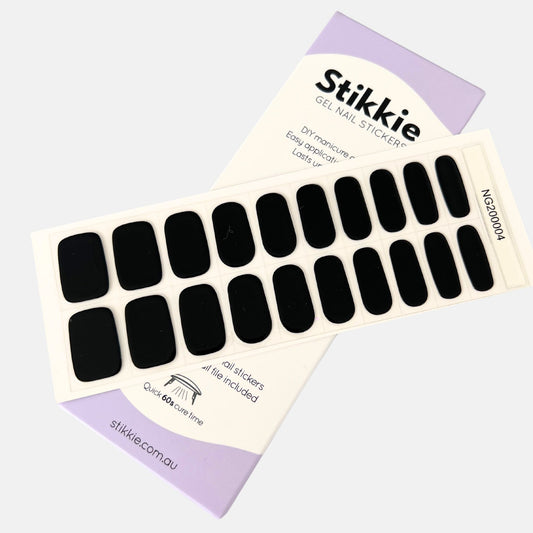 Black Onyx  Gel Nail Stickers