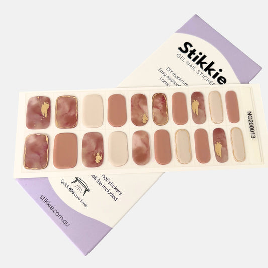 Dusty Dawn Gel Nail Stickers