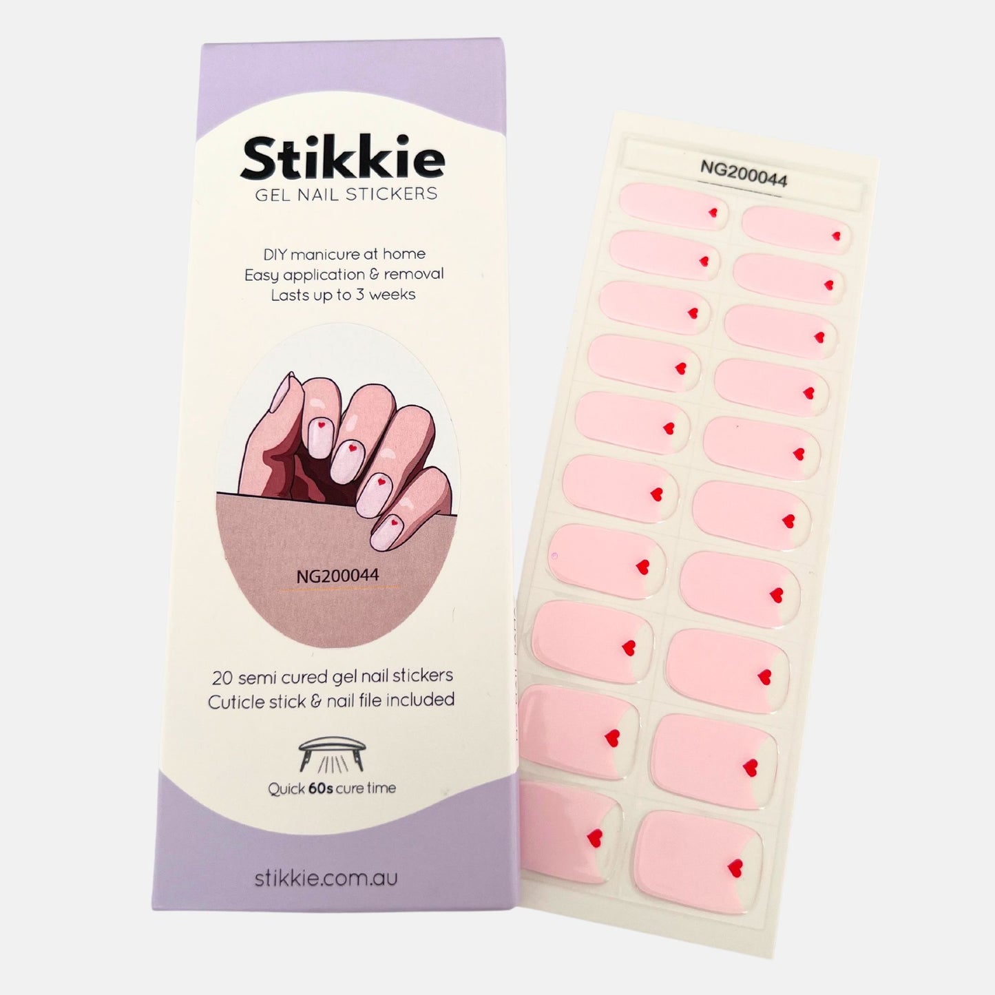 Sweetheart Gel Nail Stickers