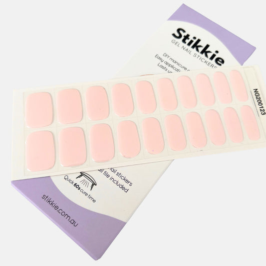 Glazed Donut Pink Gel Nail Stickers