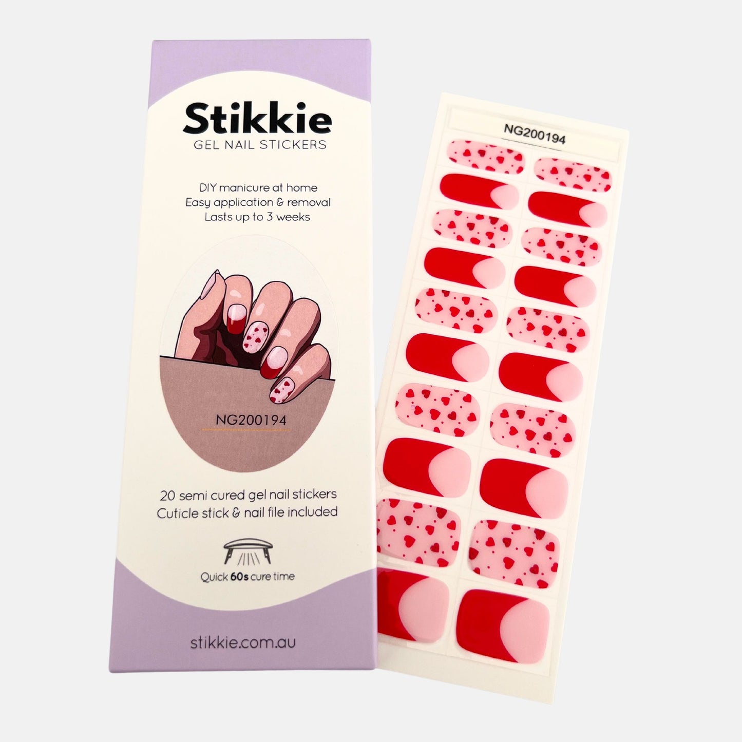 Ruby Romance  Nail Stickers