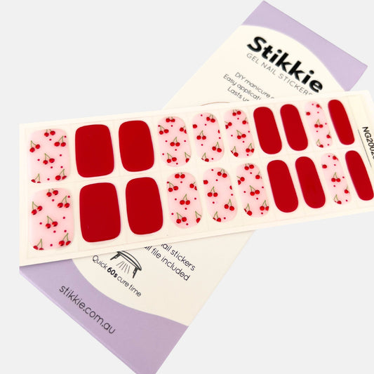 Cherry Bomb Gel Nail Stickers