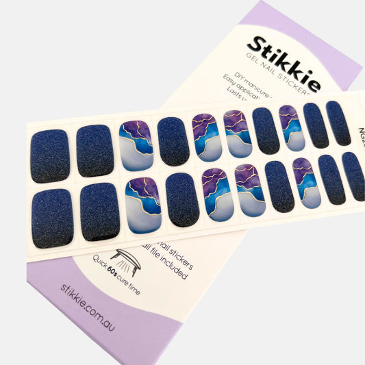 Marble Milkyway Gel Nail Stickers