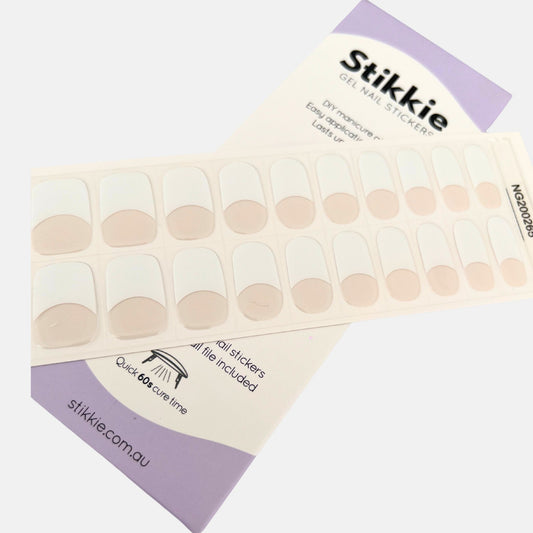Classic French Gel Nail Stickers